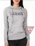 guess femmes veste mode 2012-2019U hoodie multi-mot gris